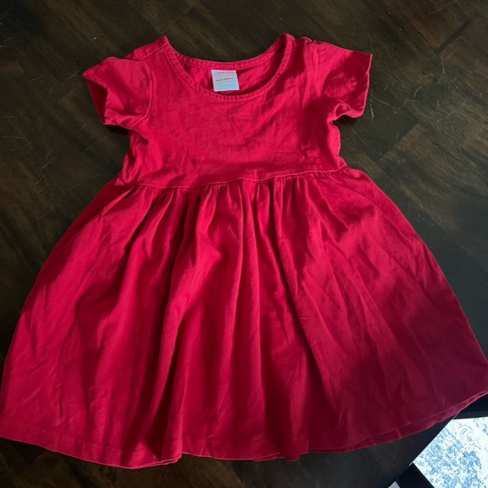 Hanna Andersson red cotton infant dress